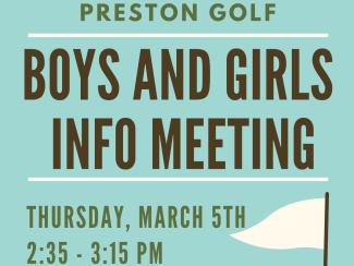 Golf Meeting Flier