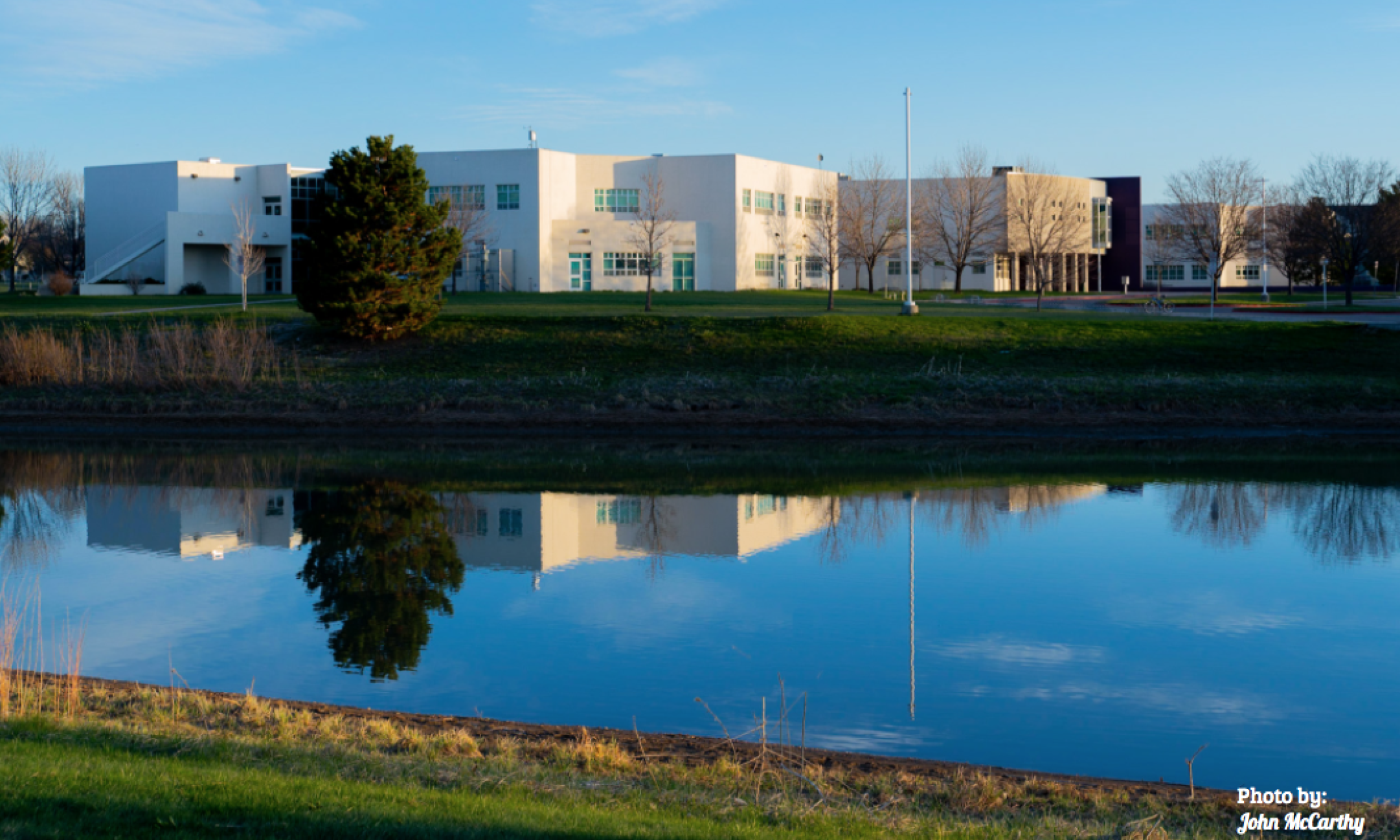 Wide Image of Preston Middle School from Outside